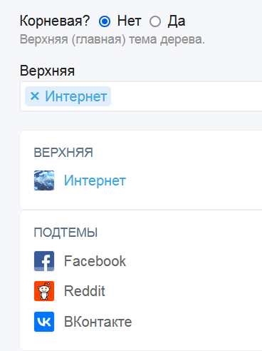 Дерево тем