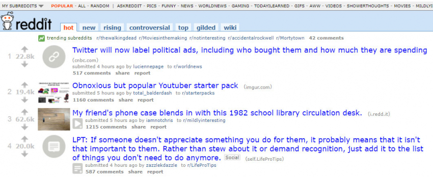 Reddit 2017 года