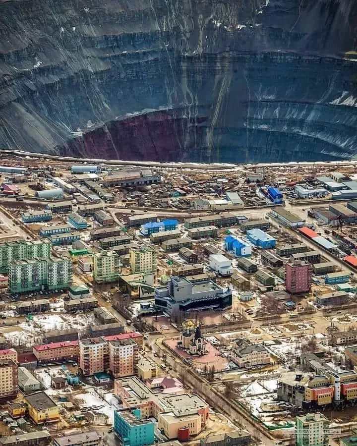 рудник Мирный в Саха, Сибирь, Россия