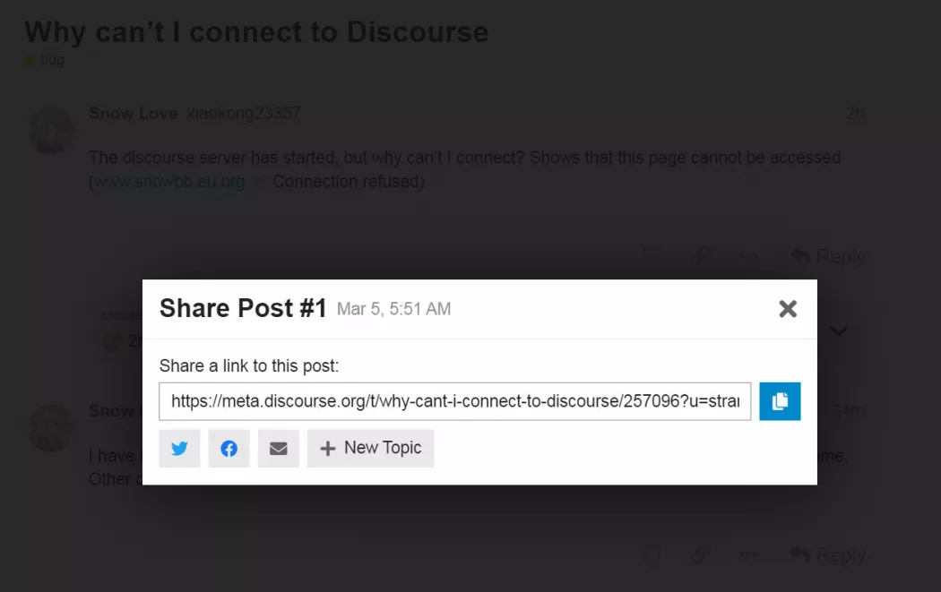 Share on the Discourse forum