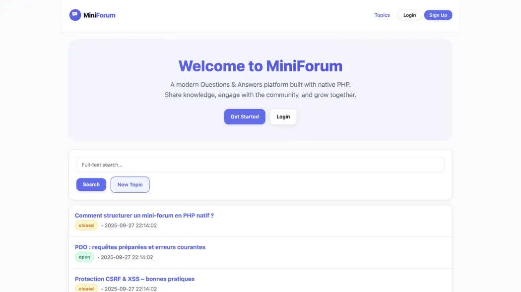MiniForum
