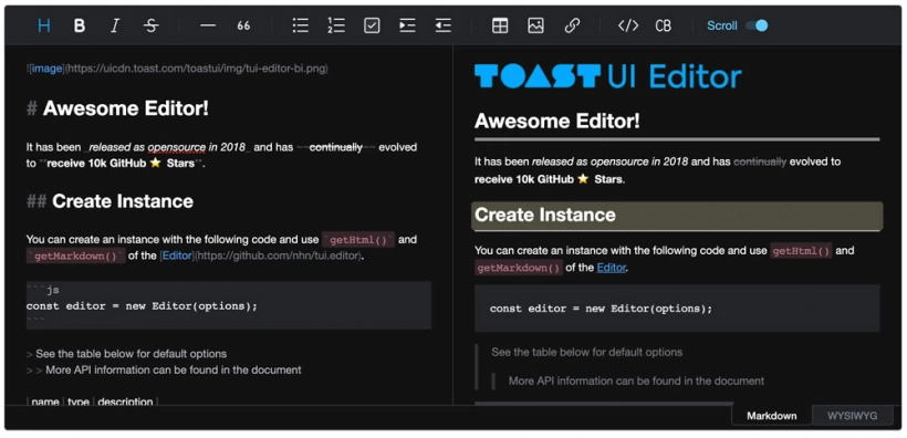 DEV: TOAST UI Editor 3.+ (переходим на него)