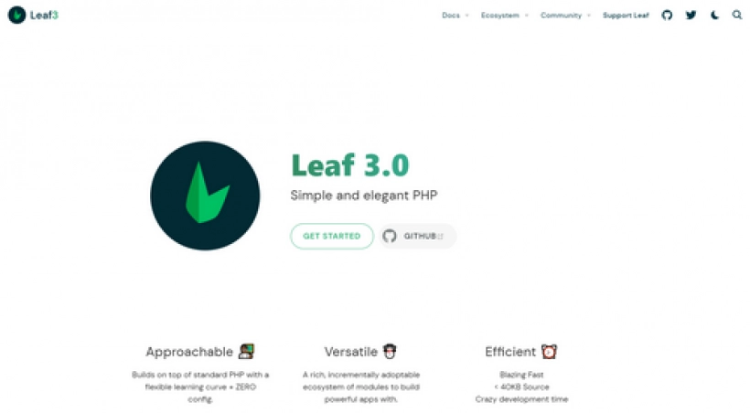 leafphp быстрый способ создания чистых, простых, но мощных web - приложений и API